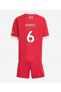 Liverpool Milos Kerkez #6 Jalkapallovaatteet Lasten Kotipeliasu 2025-26 Lyhythihainen (+ Lyhyet housut)